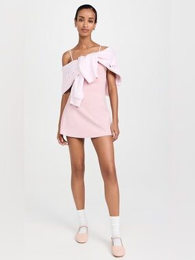 NWT Alo Courtside Tennis Dress Alosoft Ballet Pink L